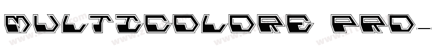Multicolore Pro字体转换